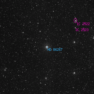 DSS image of HD 86267