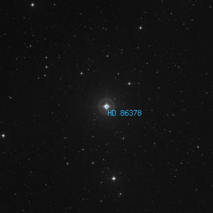 DSS image of HD 86378
