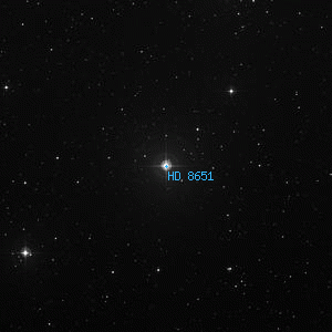 DSS image of HD 8651