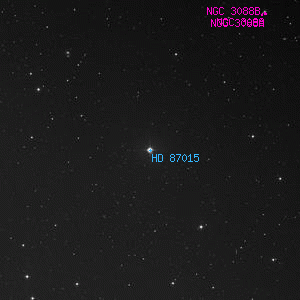 DSS image of HD 87015