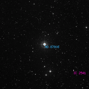 DSS image of HD 87808