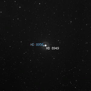 DSS image of HD 8949
