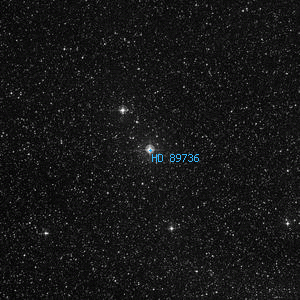 DSS image of HD 89736