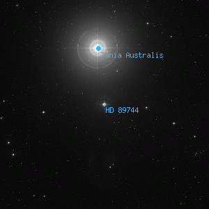 DSS image of HD 89744