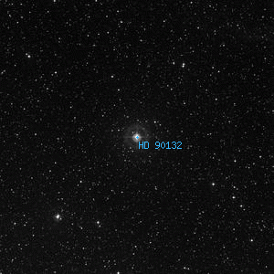 DSS image of HD 90132