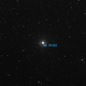 DSS image of HD 90362