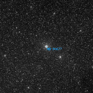 DSS image of HD 90677