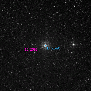 DSS image of HD 91496