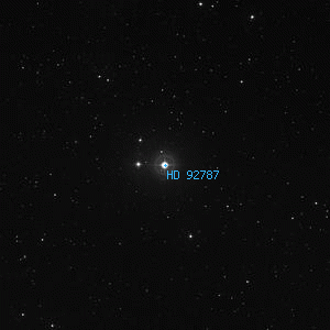 DSS image of HD 92787