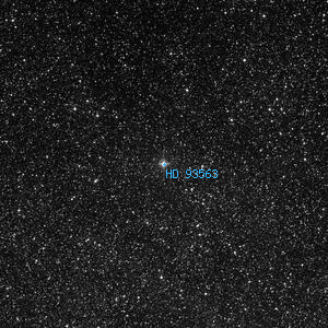 DSS image of HD 93563