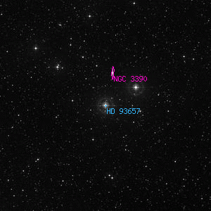 DSS image of HD 93657