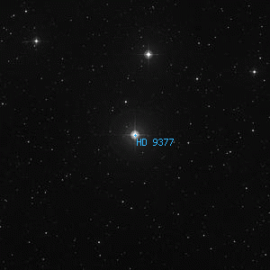 DSS image of HD 9377
