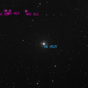 DSS image of HD 9525