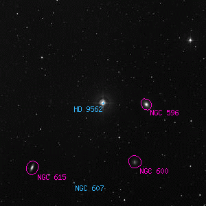 DSS image of HD 9562