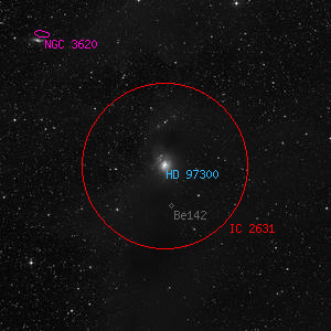 DSS image of HD 97300