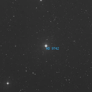 DSS image of HD 9742