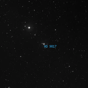 DSS image of HD 9817