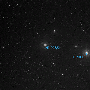 DSS image of HD 99322