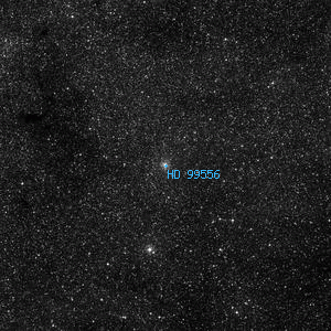 DSS image of HD 99556