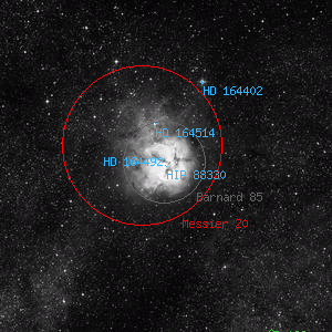 DSS image of HIP 88330