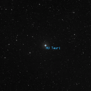 DSS image of HU Tauri
