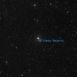 DSS image of HZ Canis Majoris