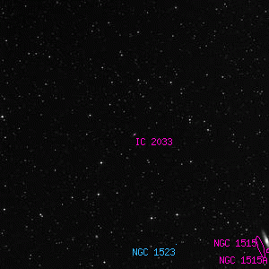 DSS image of IC 2033