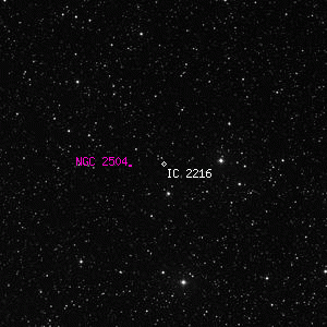 DSS image of IC 2216