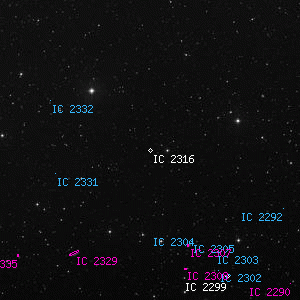 DSS image of IC 2316