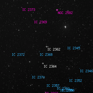 DSS image of IC 2362