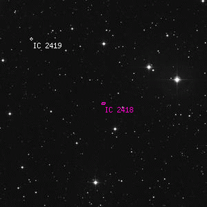 DSS image of IC 2418