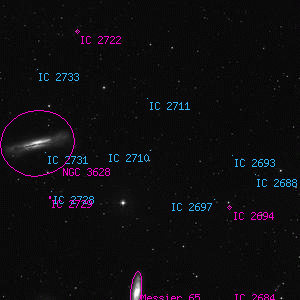 DSS image of IC 2710