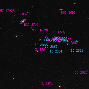 DSS image of IC 2869