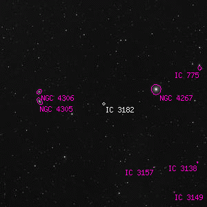 DSS image of IC 3182