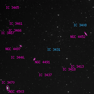 DSS image of IC 3431