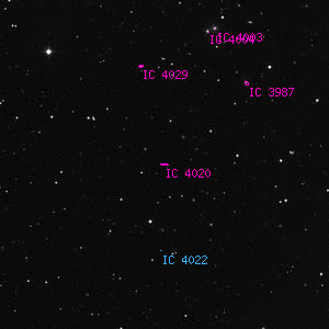DSS image of IC 4020