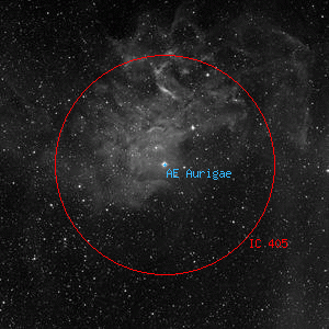 DSS image of IC 405