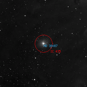 DSS image of IC 435