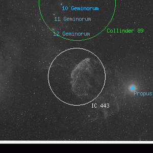 DSS image of IC 443