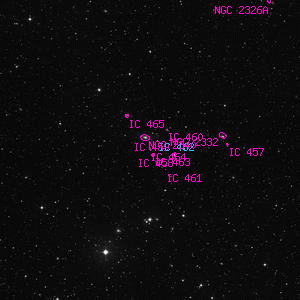 DSS image of IC 464