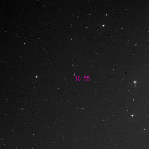 DSS image of IC 55
