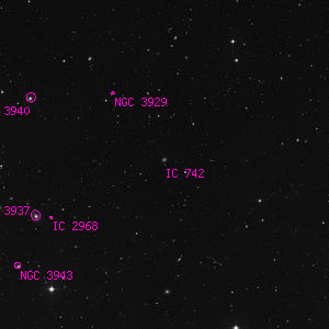 DSS image of IC 742
