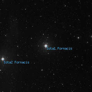 DSS image of Iota1 Fornacis