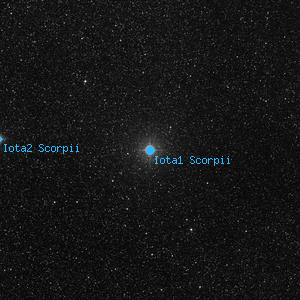 DSS image of Iota1 Scorpii