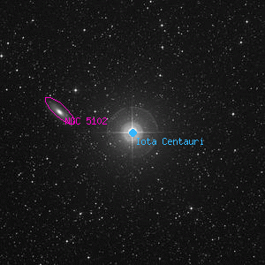 DSS image of Iota Centauri