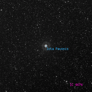 DSS image of Iota Pavonis