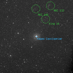 DSS image of Kappa Cassiopeiae