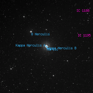 DSS image of Kappa Herculis A