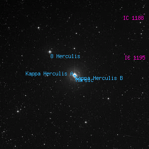 DSS image of Kappa Herculis B