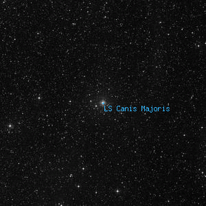 DSS image of LS Canis Majoris